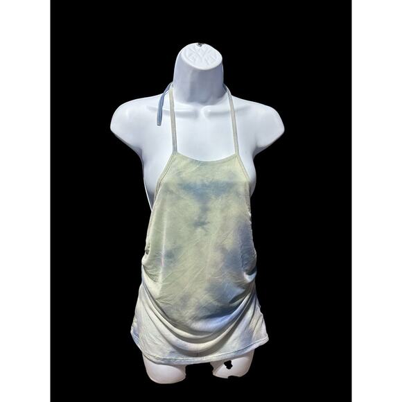 Caution to the Wind Eyelet halter Tank Top Summer Lightweight Size Large - Picture 1 of 2